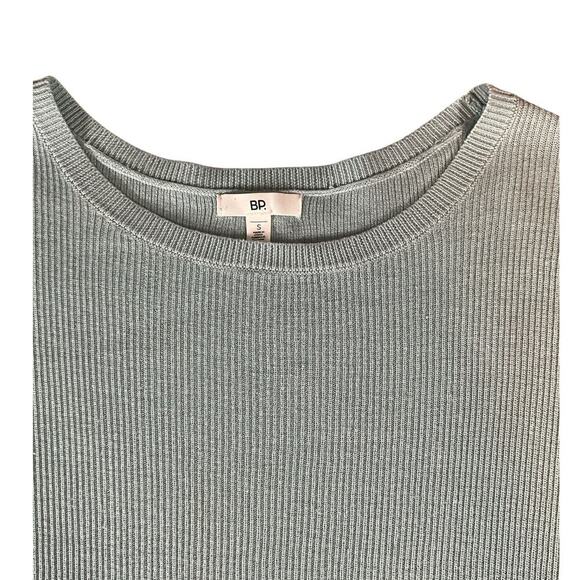 BP. Light Blue Size Small Ribbed Long Sleeve Scoop Neck Top Soft Light Wight - Picture 8 of 12